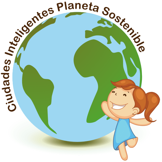 Logo del proyecto Ciudades inteligentes, Planeta sostenible